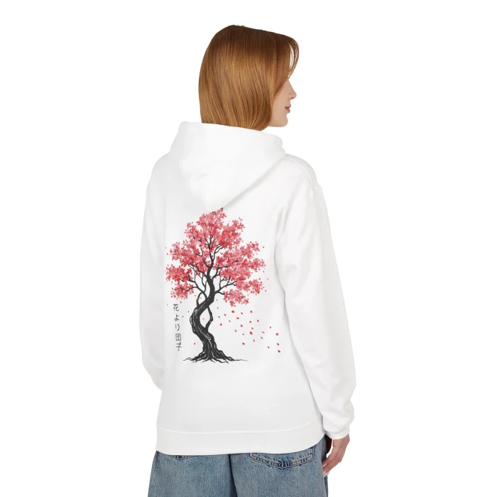 Bluza z kapturem z nadrukiem Sakura Tree